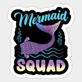 Mermaid Squad Mermaid Sticker